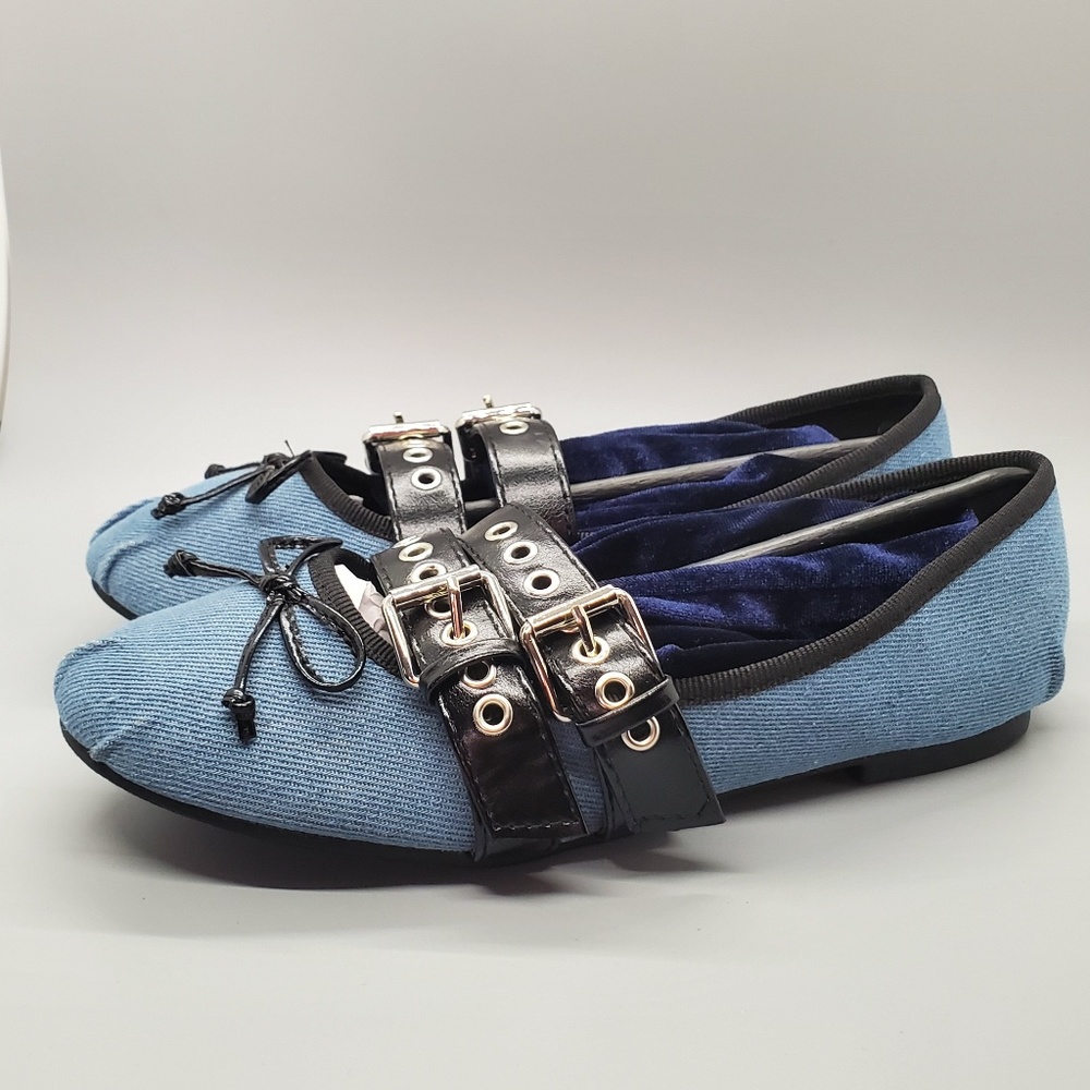Denim Flats